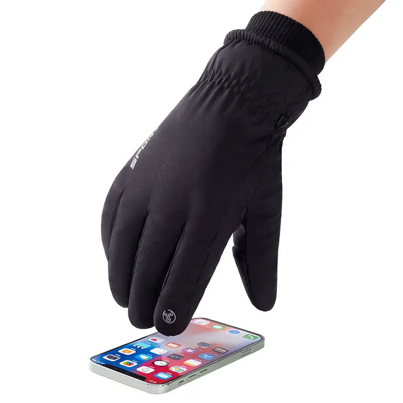 Guantes de esquí para hombre, manoplas cálidas e impermeables con pantalla táctil, para Snowboard, moto de nieve, Invierno