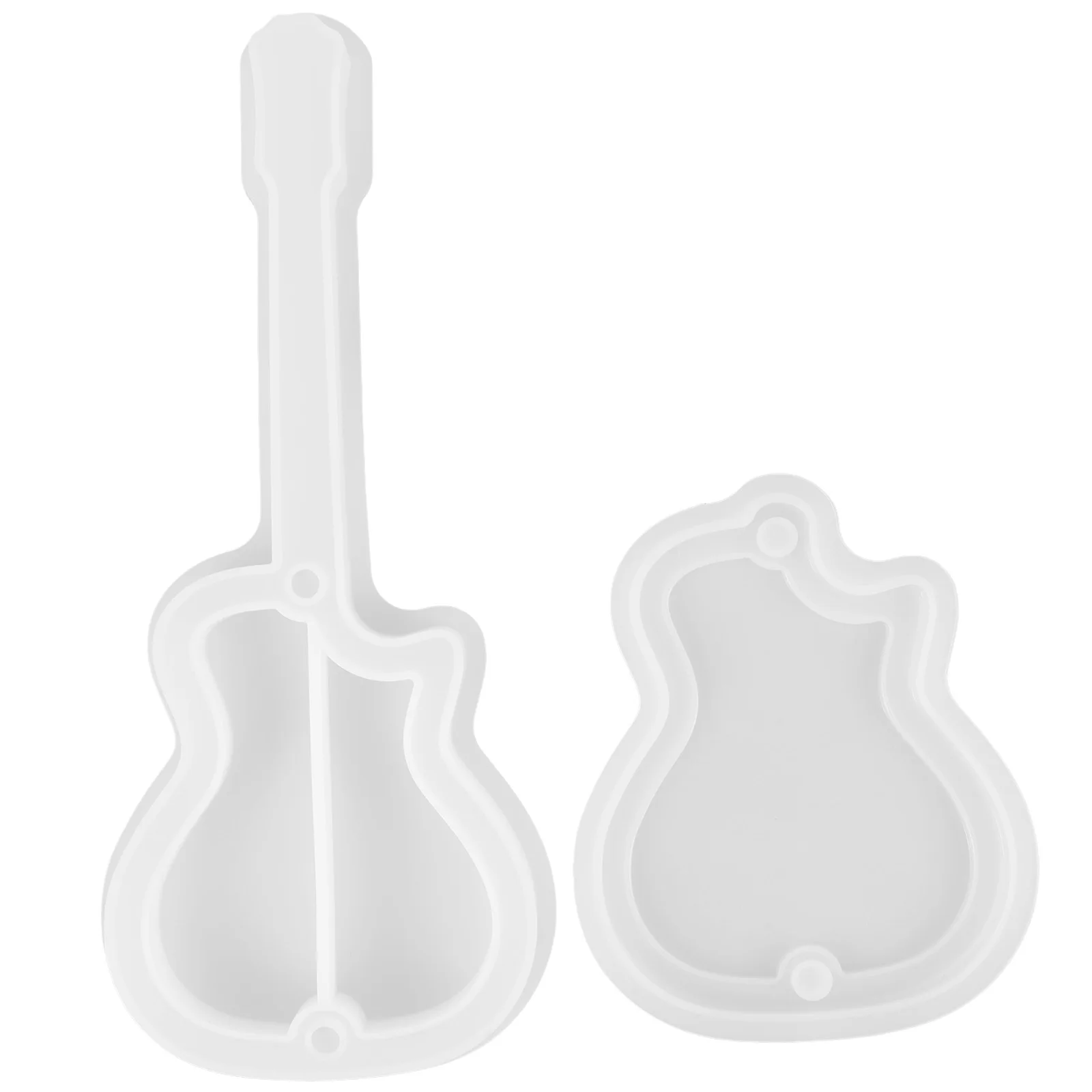 

1Set Silicone Mold Guitar Shape for DIY Jewelry Box Resin Casting Mold Craft Box Making Kit Lightweight Portable Easy to Store