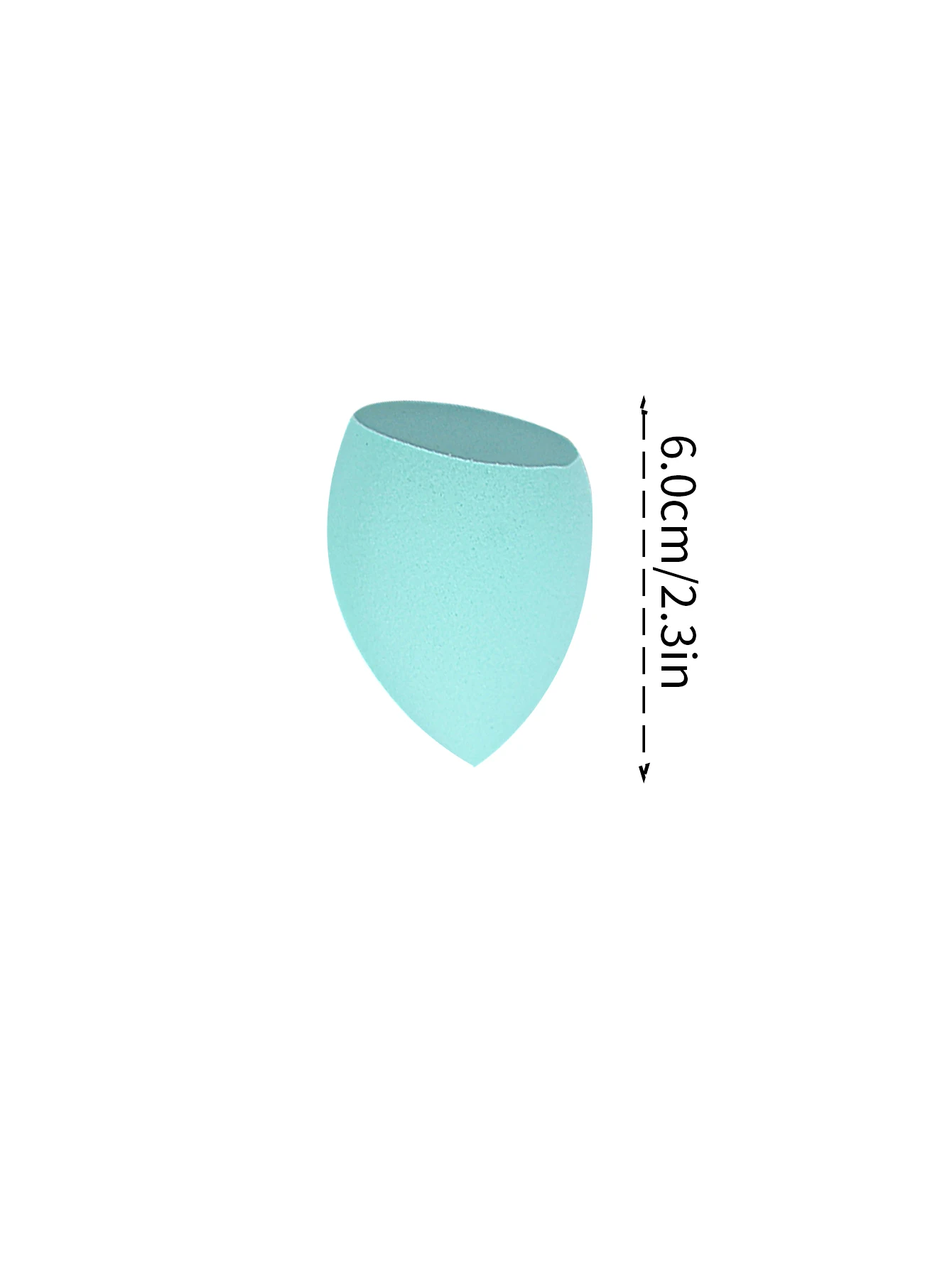 Uovo di bellezza super morbido senza lattice, soffio di cipria per trucco a taglio obliquo a doppio scopo, strumento per trucco portatile con uovo in spugna per trucco