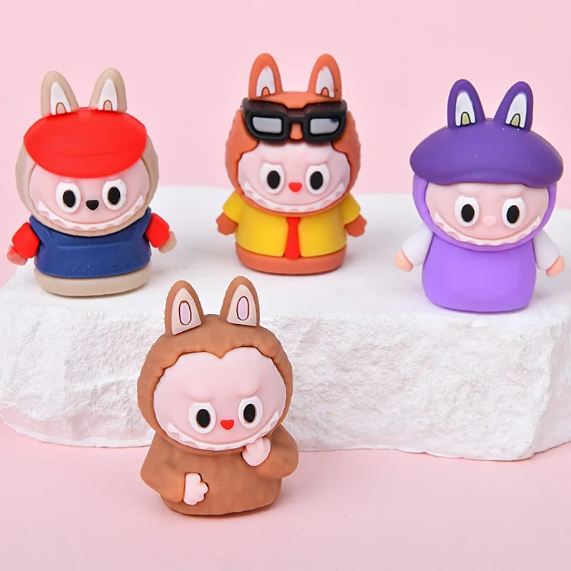 Labubu Pencil Sharpener Cartoon Cute Students Portable Stationery Fashion Labubu School Supplie Kawaii Girl Child Holiday Gifts