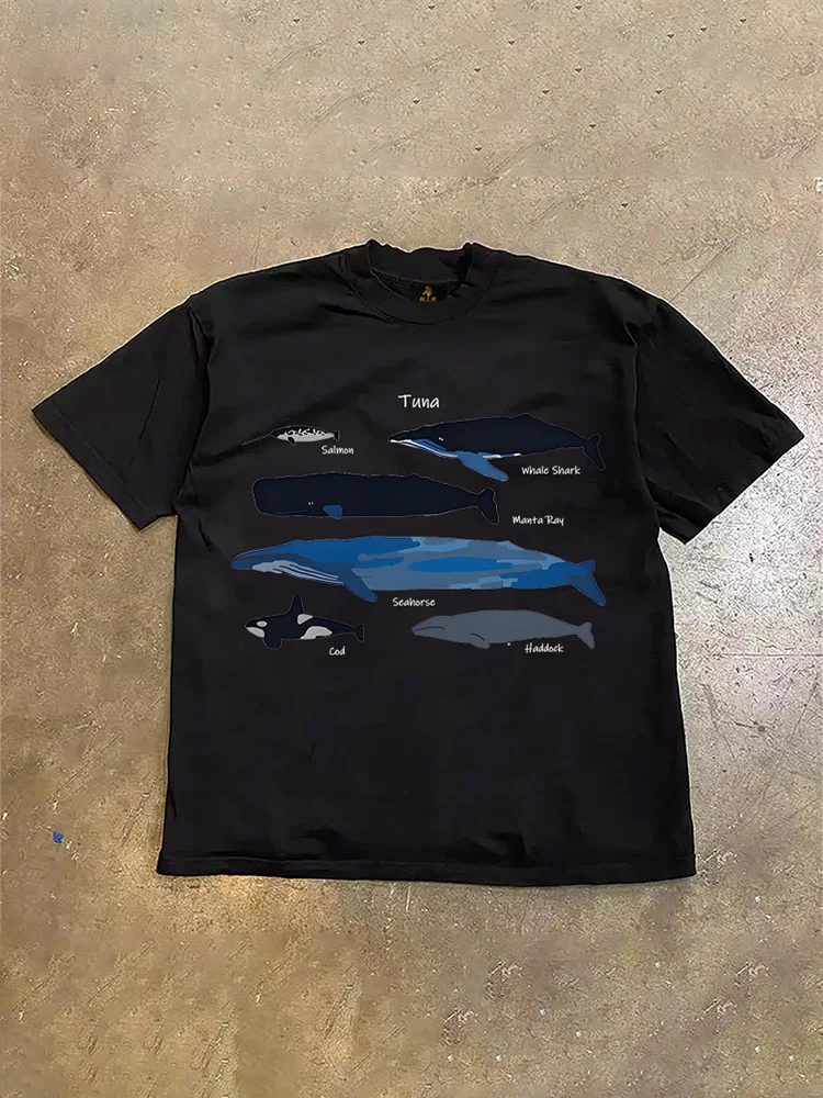 Loose Fit Cotton Short Sleeve T-Shirt Unisex Casual Comfortable Breathable Pure Cotton Double Thread T-Shirt for Summer