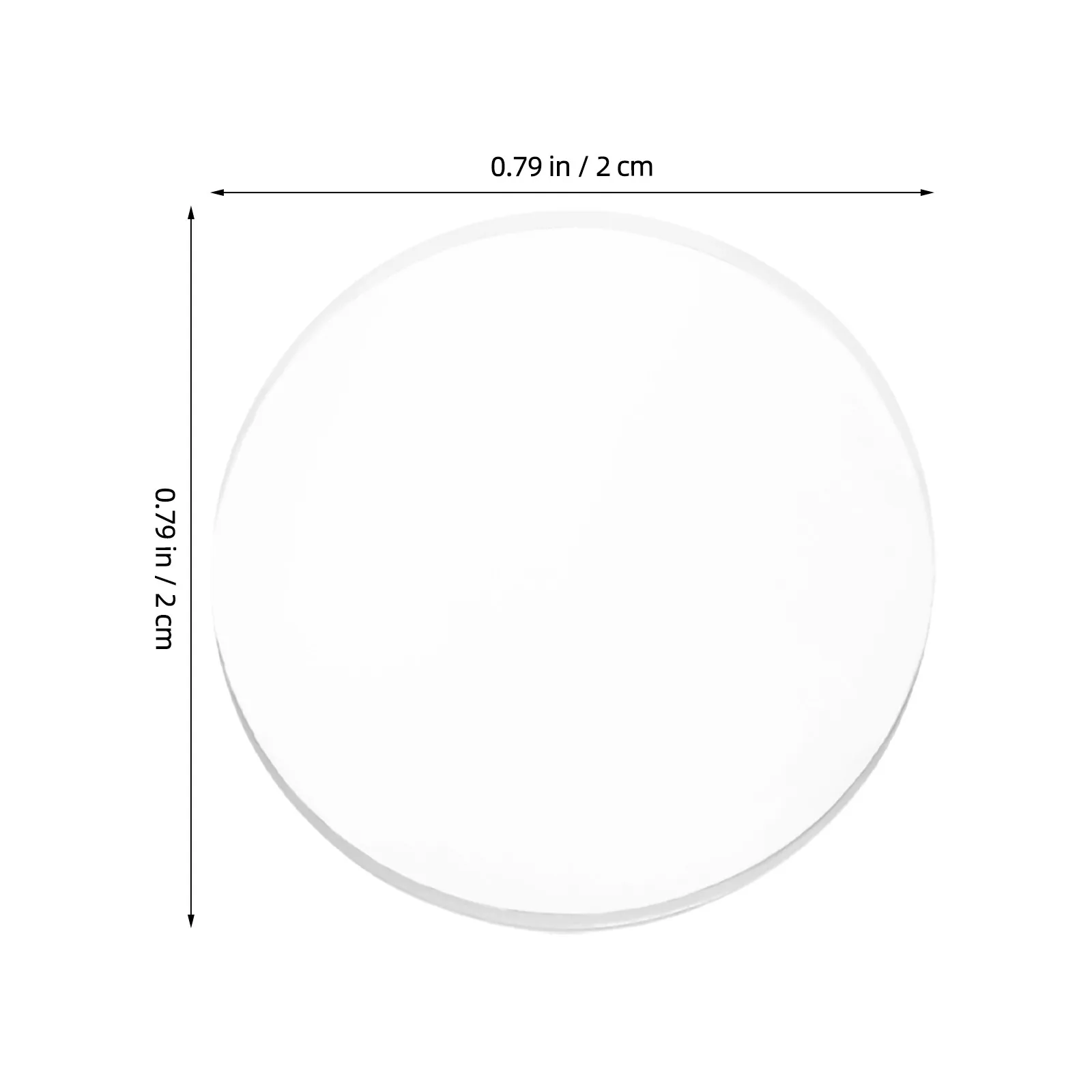 50Pcs Glass Table Top Bumpers Clear Round Non Adhesive Anti Slip Pads Furniture Spacer Protective Clear Cabinet Bumpers