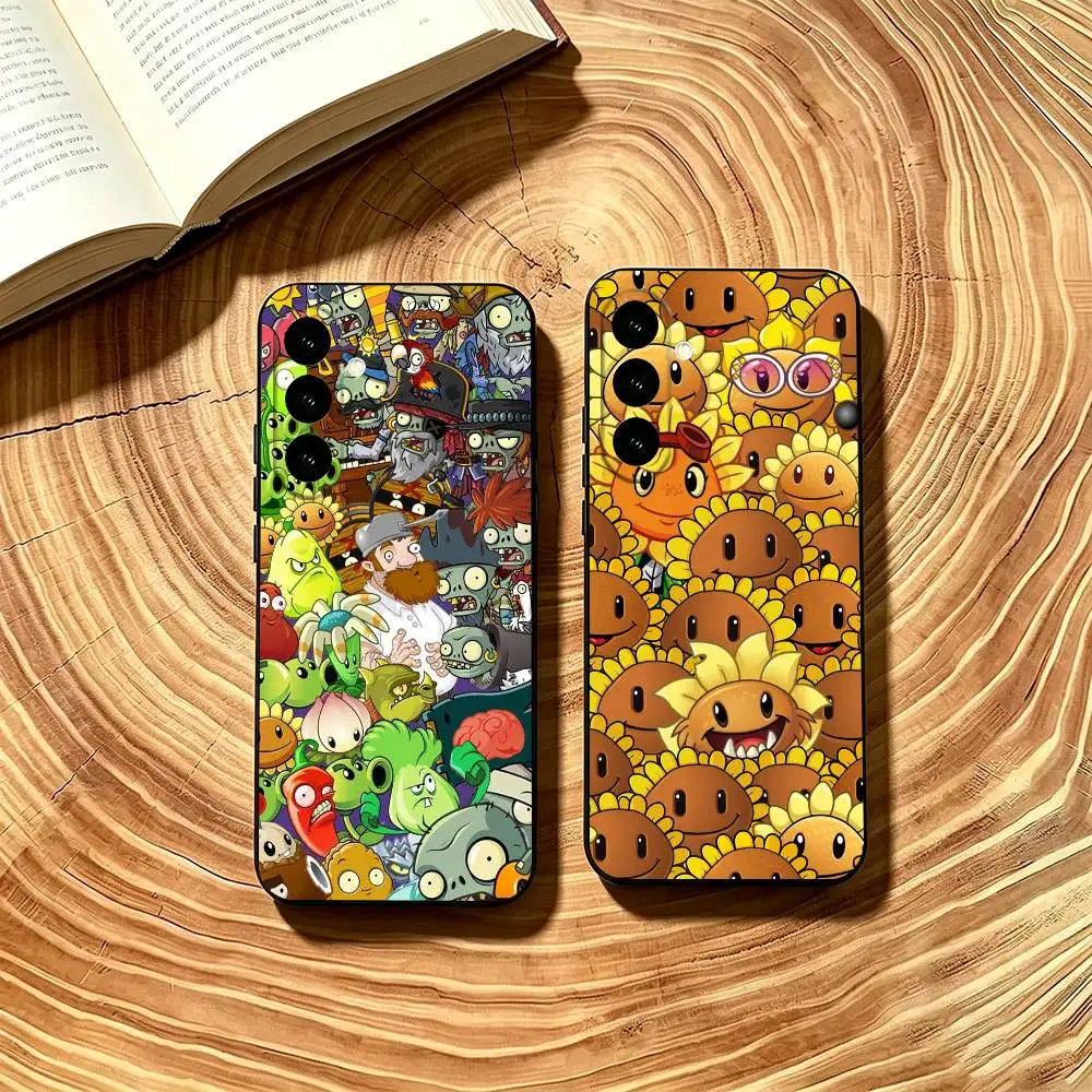 Plants vs. Zombies Phone Case For Samsung Galaxy A73,A72,A71,A70,A53,A52,A51,Soft Black Cover