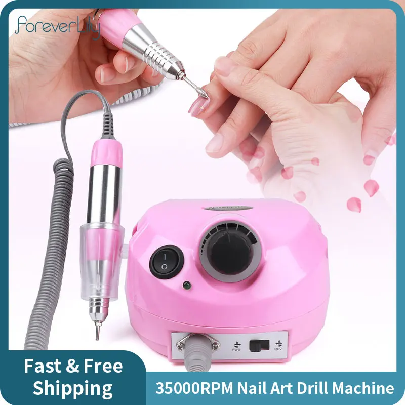 

35000RPM Professional Nail Drill Machine Electric Nail Art File Drill Mill Cutter Sets for Manicure Pedicure Polishing Grinder