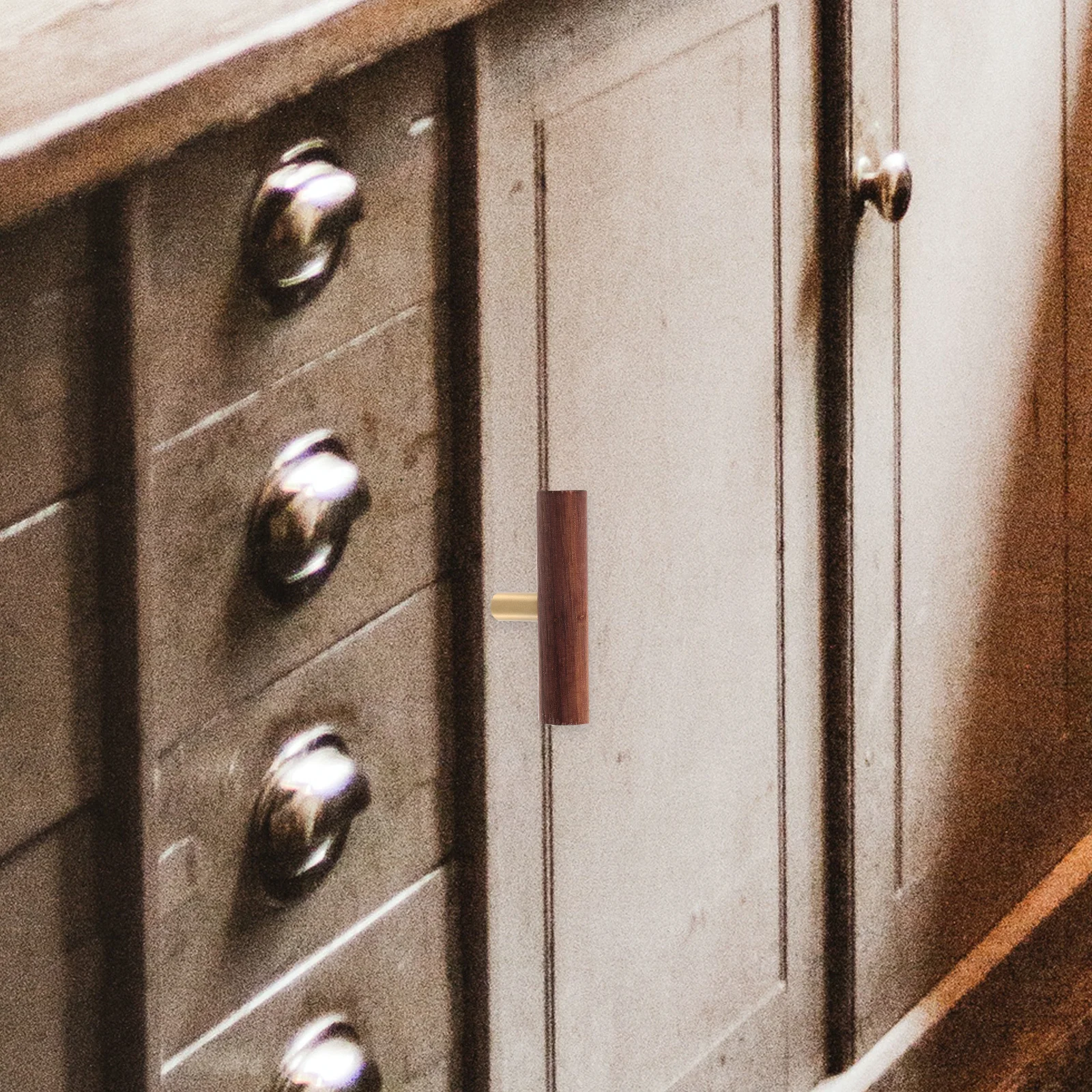 

1pcs Wooden Cabinet Handle Brass Long Drawer Pulls For Kitchen Bathroom Wardrobe Cupboard Modern Hardware Replacement