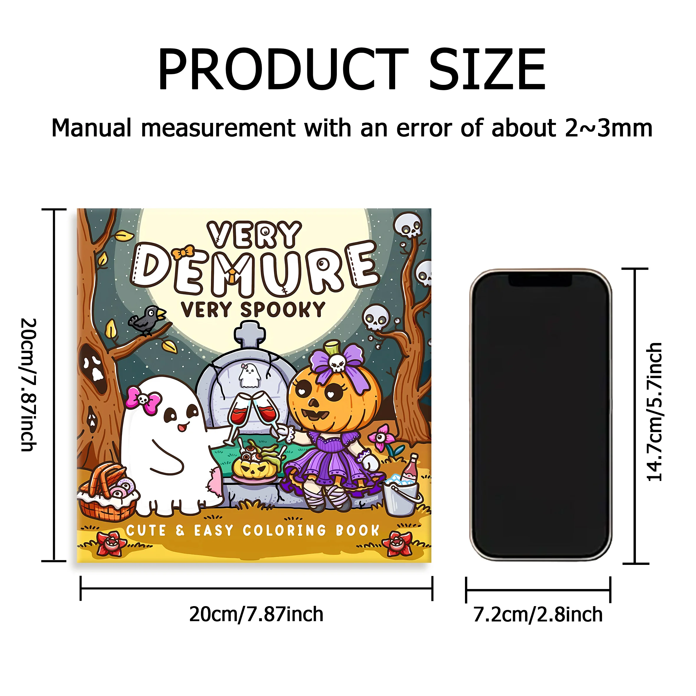 SPOOKY Bold-easy Patterns Coloring Book for Adults Cute Drawing Book Perfect Gift for Party and Birthday