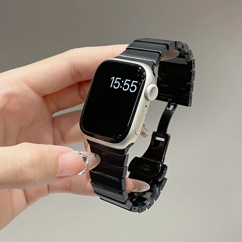 Strap For Apple Watch Band 46mm 42 44 40 45 41 49 38mm Watchband Steel Bracelet iWatch Series 12 11 10 9 8 SE 7 6 5 4 3 Ultra 2