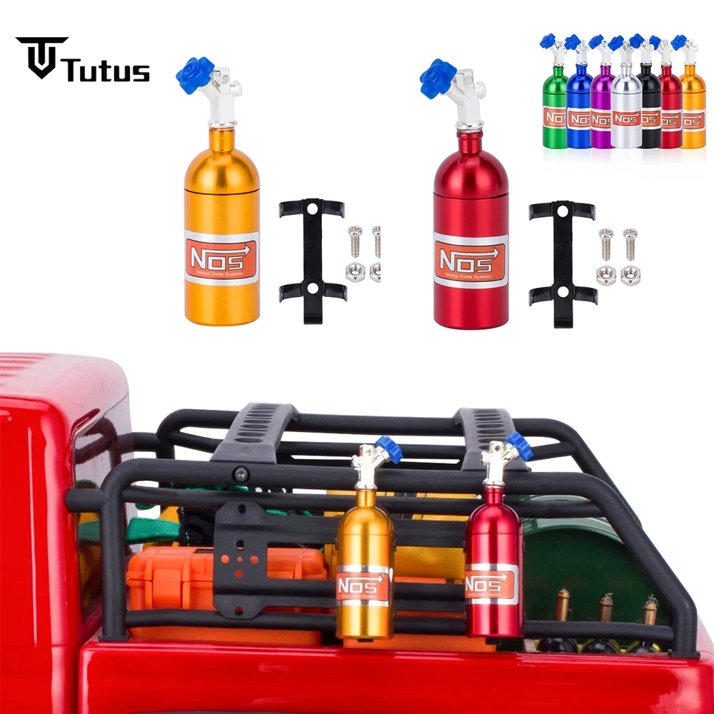 

RC Crawler Car Metal Simulation NOS Nitrogen Bottle Model for 1/10 Traxxas TRX4 Defender Axial SCX10 II 90046 RC4WD Yikong 40082