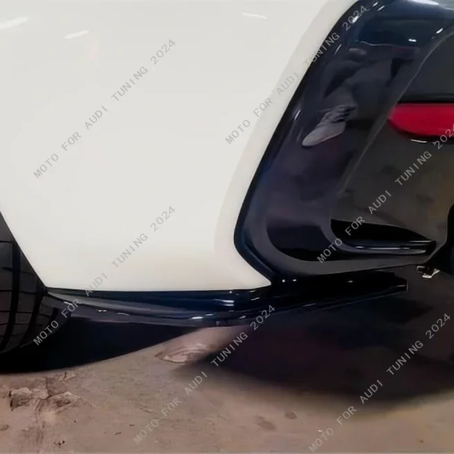 Rear Diffuser Exhaust Pipe Trim Splitter for BMW 1 Series F20 Rear Bumper Side Lip Spoiler 116d 118i 120d 120i 125i 2015-2019LCI