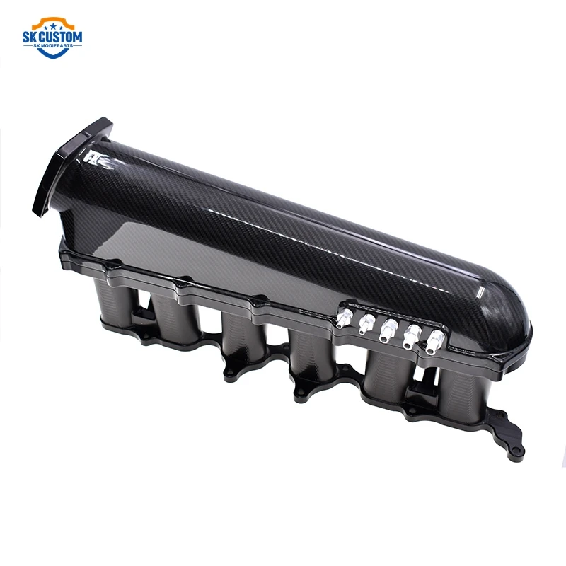 

Популярная горячая распродажа для двигателя 2JZ GE из углеродного волокна 6, топливная направляющая впускного коллектора впрыска