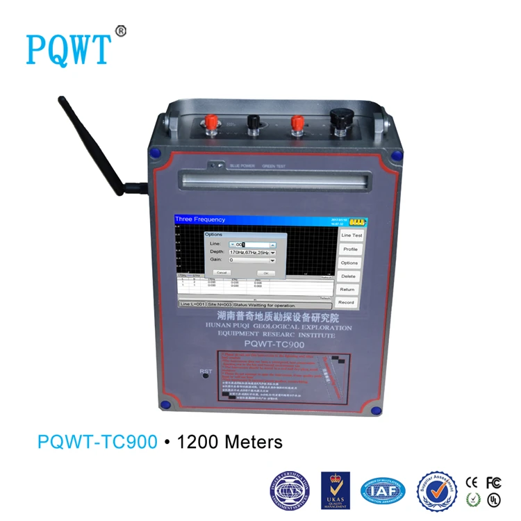 PQWT- TC700 High Accuracy! Underground Water Detector Resistivity Meter Borewell Ground Water Finder 700 Meters