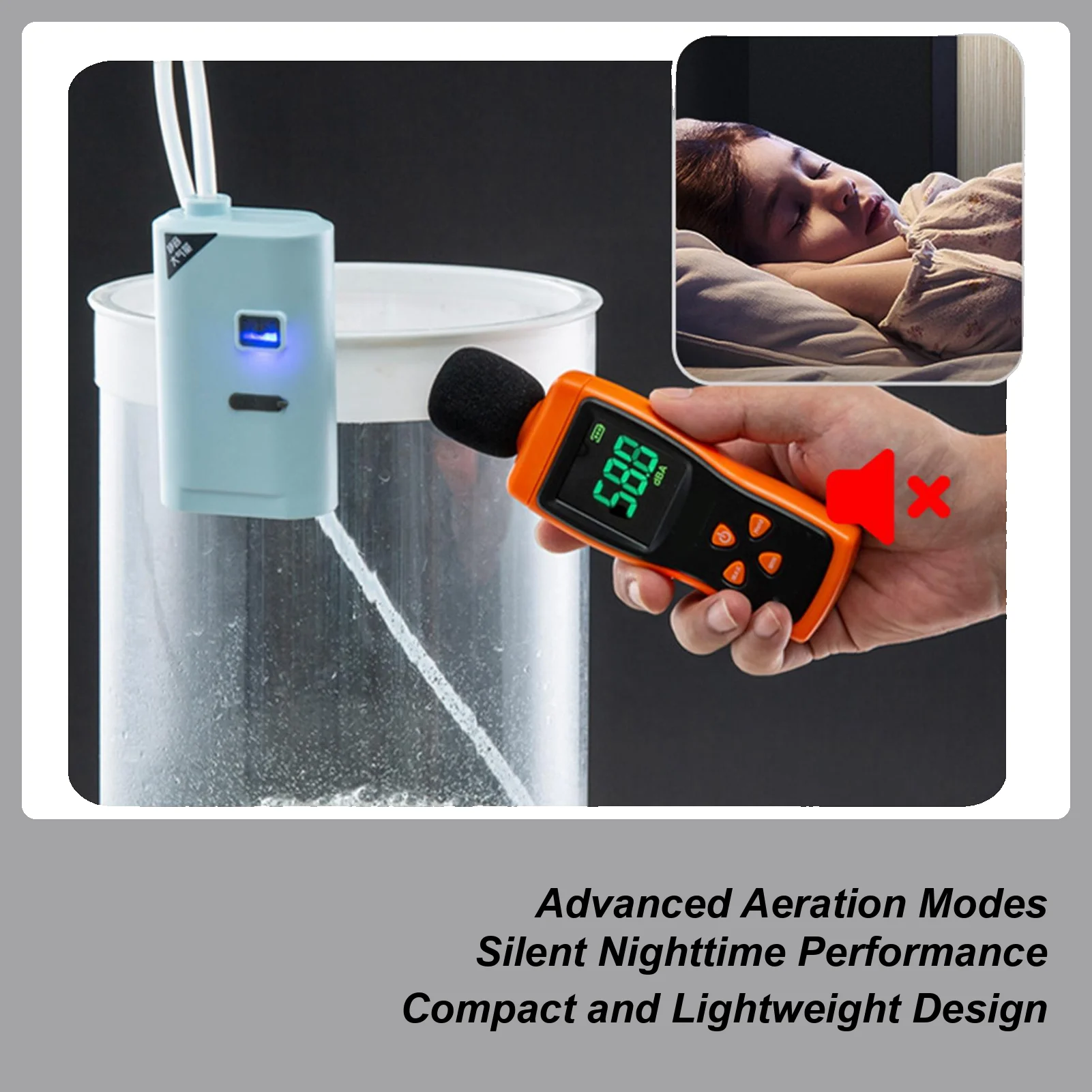 

Воздушный насос для аквариума, USB тихий портативный барботер для аквариума, рыболовные аксессуары для пруда, бассейна, гидропоники, аквакультуры, рептилий, креветок