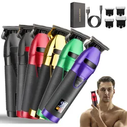 Men'S Electric Hair Clipper Trimmer Oil Head Multi Color USB Charge Professional Salon Precision Steel Material Blade Original