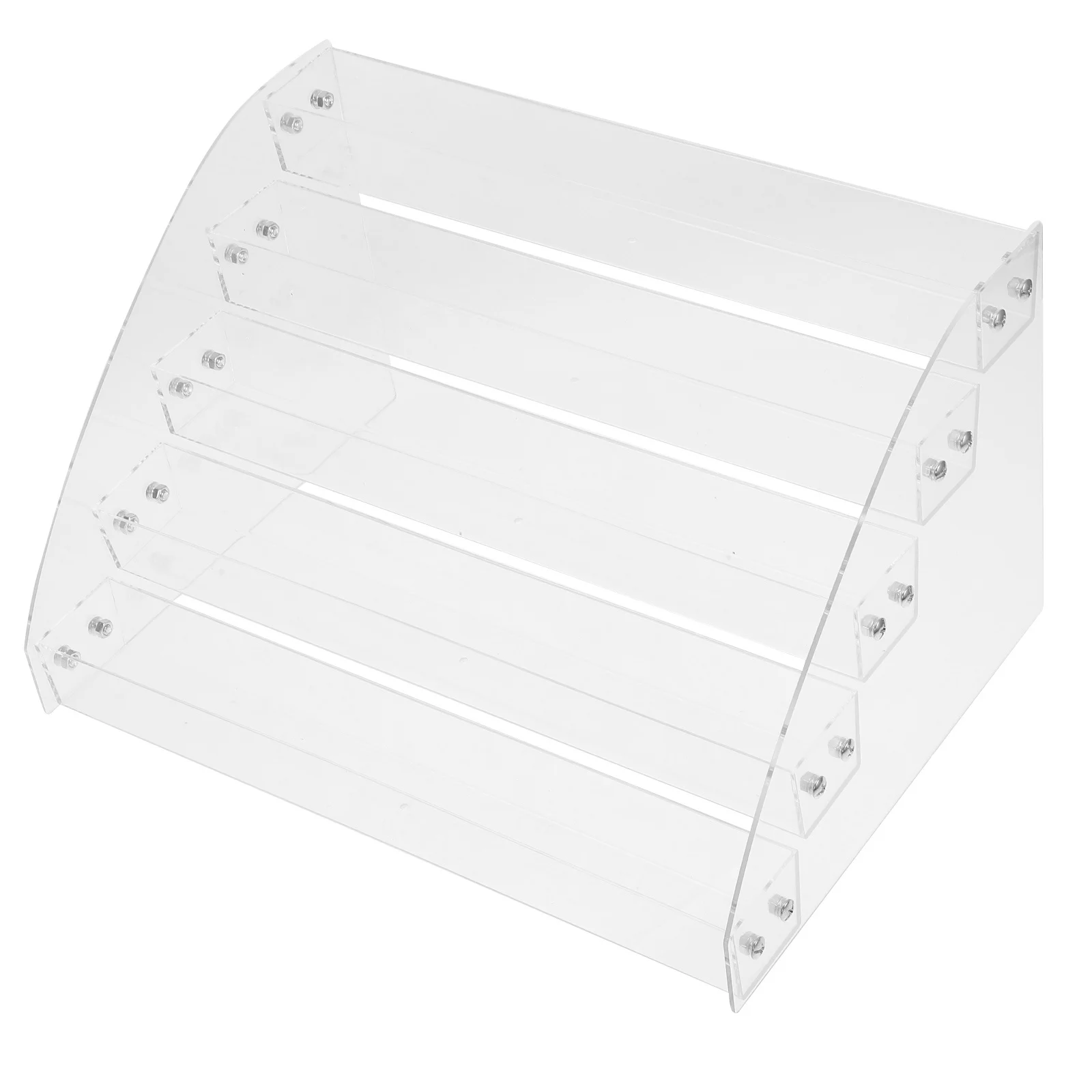 

Clear Acrylic 5-Layer Desktop Display Stand For Raffle Tickets Brochures Greeting Cards Organizer Transparent File Holder