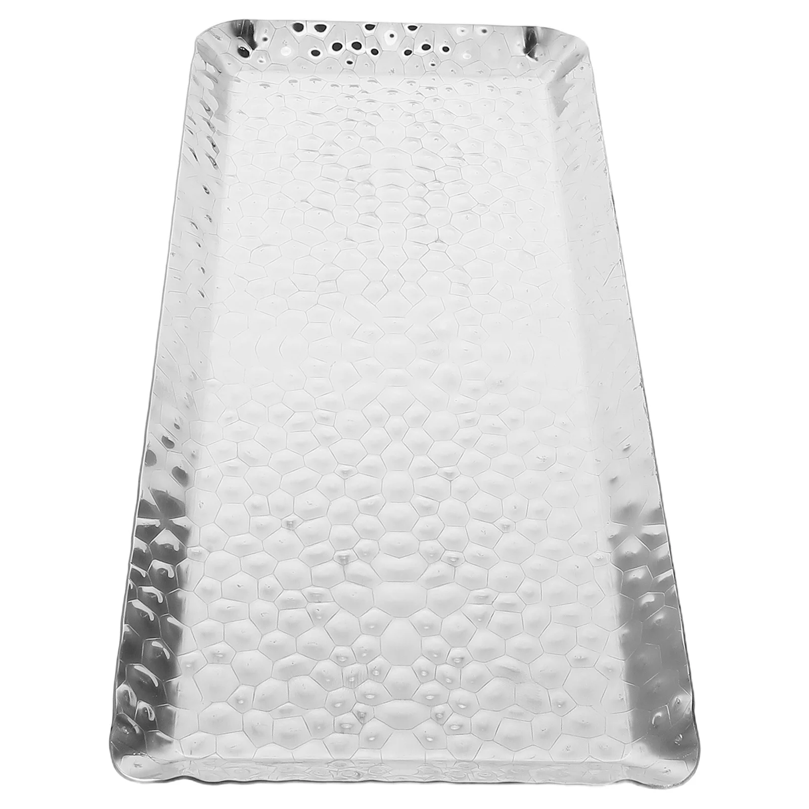 

24.7x10.6x1cm Stainless Steel Platter Sleek Minimalist Design Versatile Use for Food Display in Various Settings