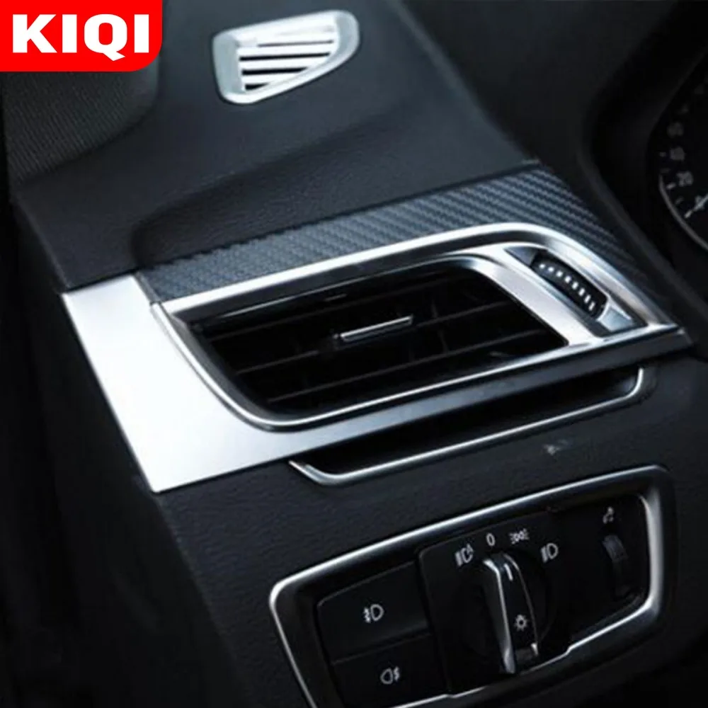 Accessories for BMW X1 F48 2016 - 2021 Car Center Console Air Conditioner Outlet Decoration Cover Vent Trim Frame Sticker