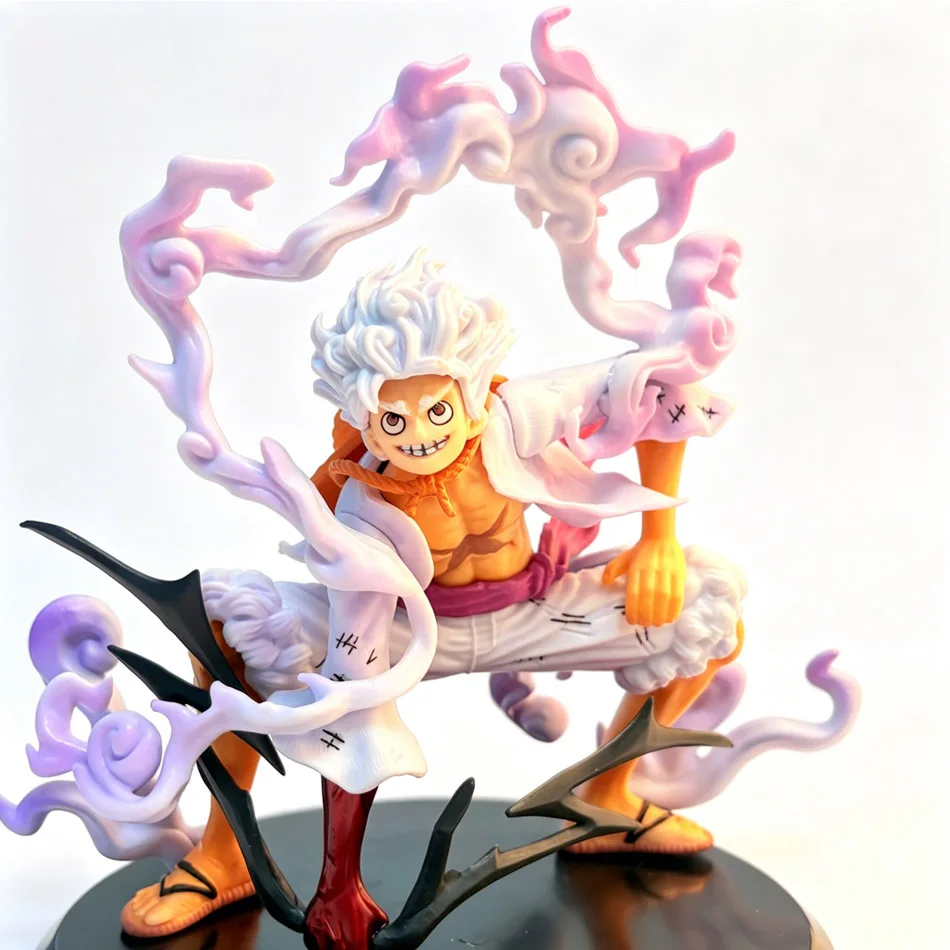 Bandai One Piece Fifth Gear Sonnengott Nika Luffy Hockende Figur, Anime-Peripheriemodell-Ornament, 2D Anime-Sammlerstück im Trend – Detail 12