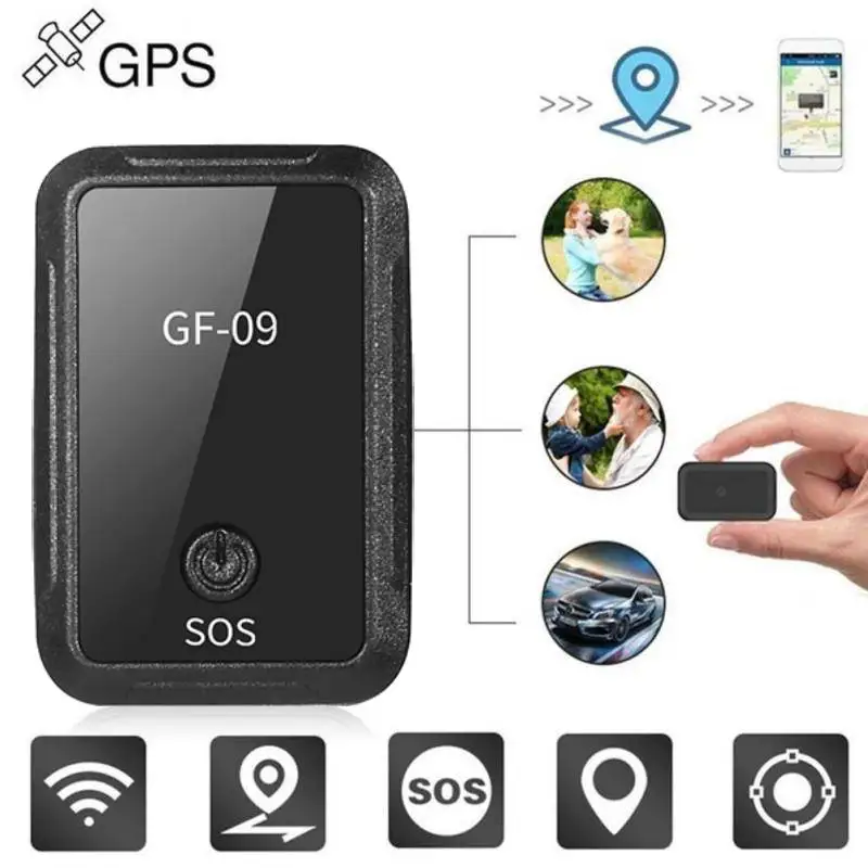 Mini GF-07/09 GPS Long Standby Magnetic Tracker Locator Device Voice Recorder For Vehicle/Person Locator System Pets Anti-lost