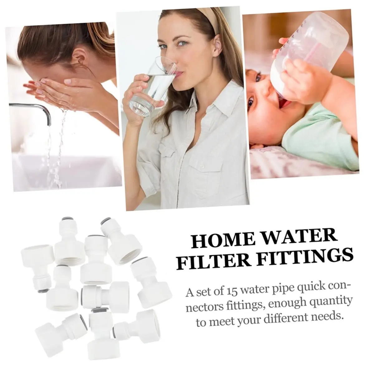 Kit de encaixe de tubo de água com conector rápido de 10 peças para purificadores de água e filtros