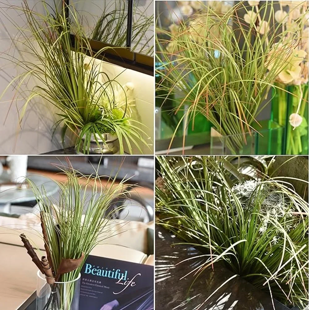 Artificial plants 16PCS onion grass Artificial Wheat Grass Greenery Fake Tall Grass for Outdoor Indoor office wedding Decoration