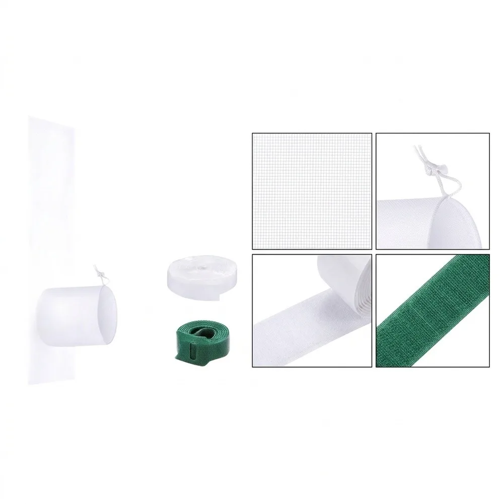 For Mobile AC Window Sealing Kit with Adjustable Vent Hole Drawstring Closure and Polyester Construction to Enhance Cooling