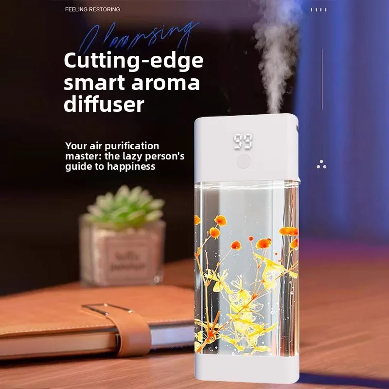 Automatic Aromatherapy Diffuser Hotel Large Capacity Fragrance Dispenser for Home Bathroom Long-Lasting Odor Eliminator