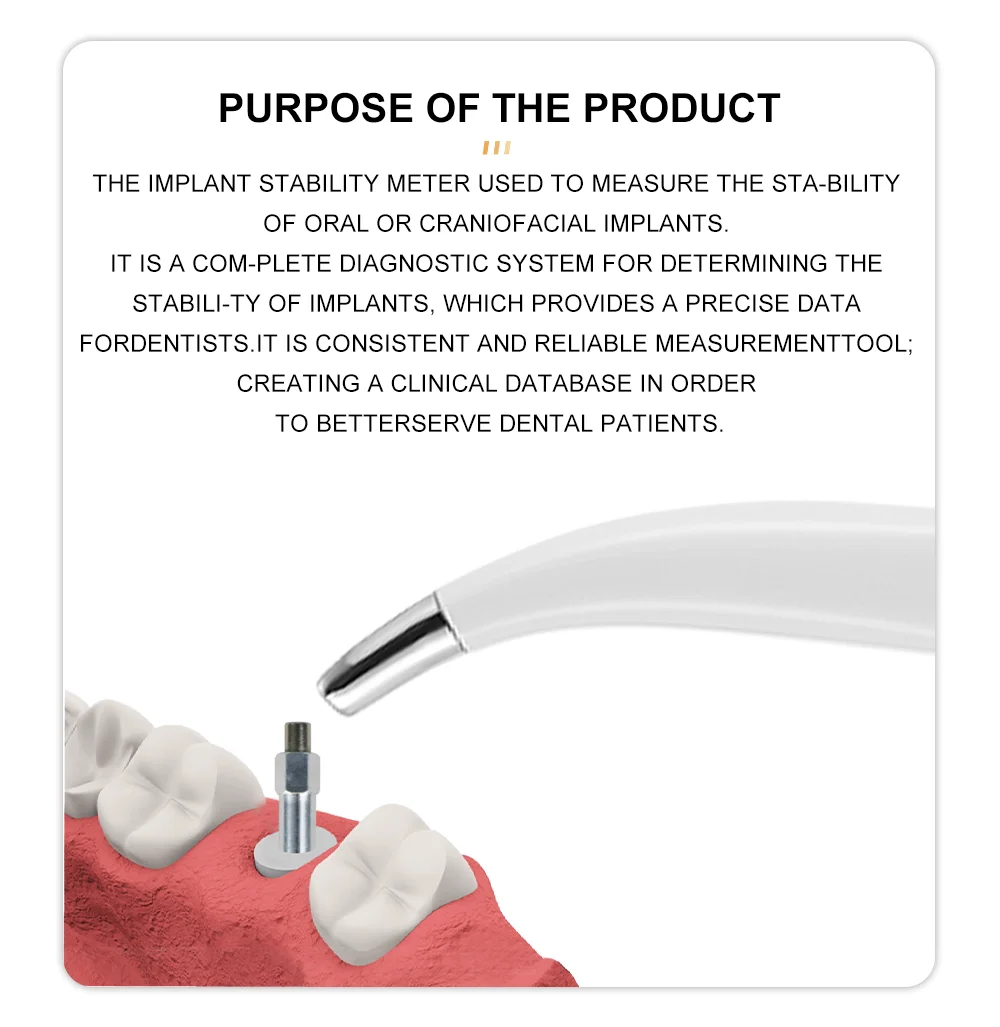 DEASIN Dental ISQ Implant Stabilization Device Resonant Frequency for Measuring Dental and Craniofacial Implant Stabilization