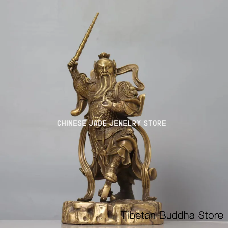 Brass statue of the celestial official Wang Lingguan, all-copper statue of the celestial official Wang Tianjun, powerful celesti