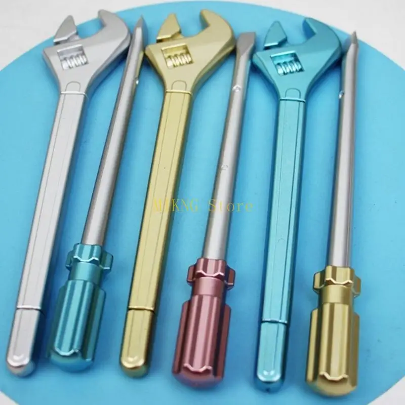 12개입 신기한 젤 펜 드라이버 렌치 모양 젤 펜 재미있는 필기구 학생용 남녀 공용 수업 보상 베스트 세일