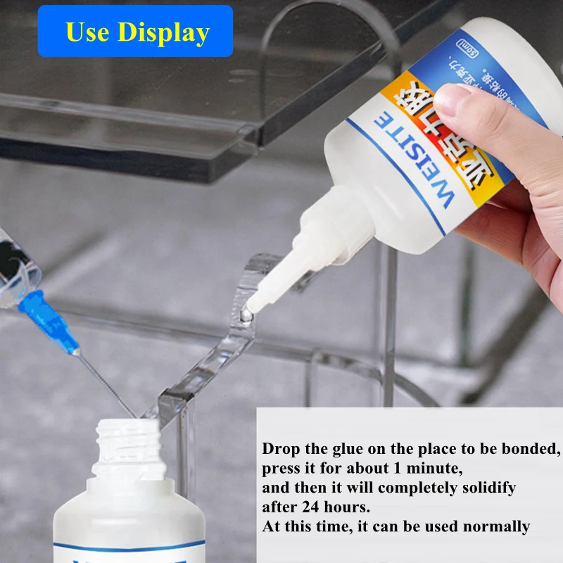 50ml 500ml PMMA Tube Acrylic Glue Rapid Curing Plexiglass Adhesive For Acrylic Pipe Joint Plate Aquarium Fish Tank Plastic Toys