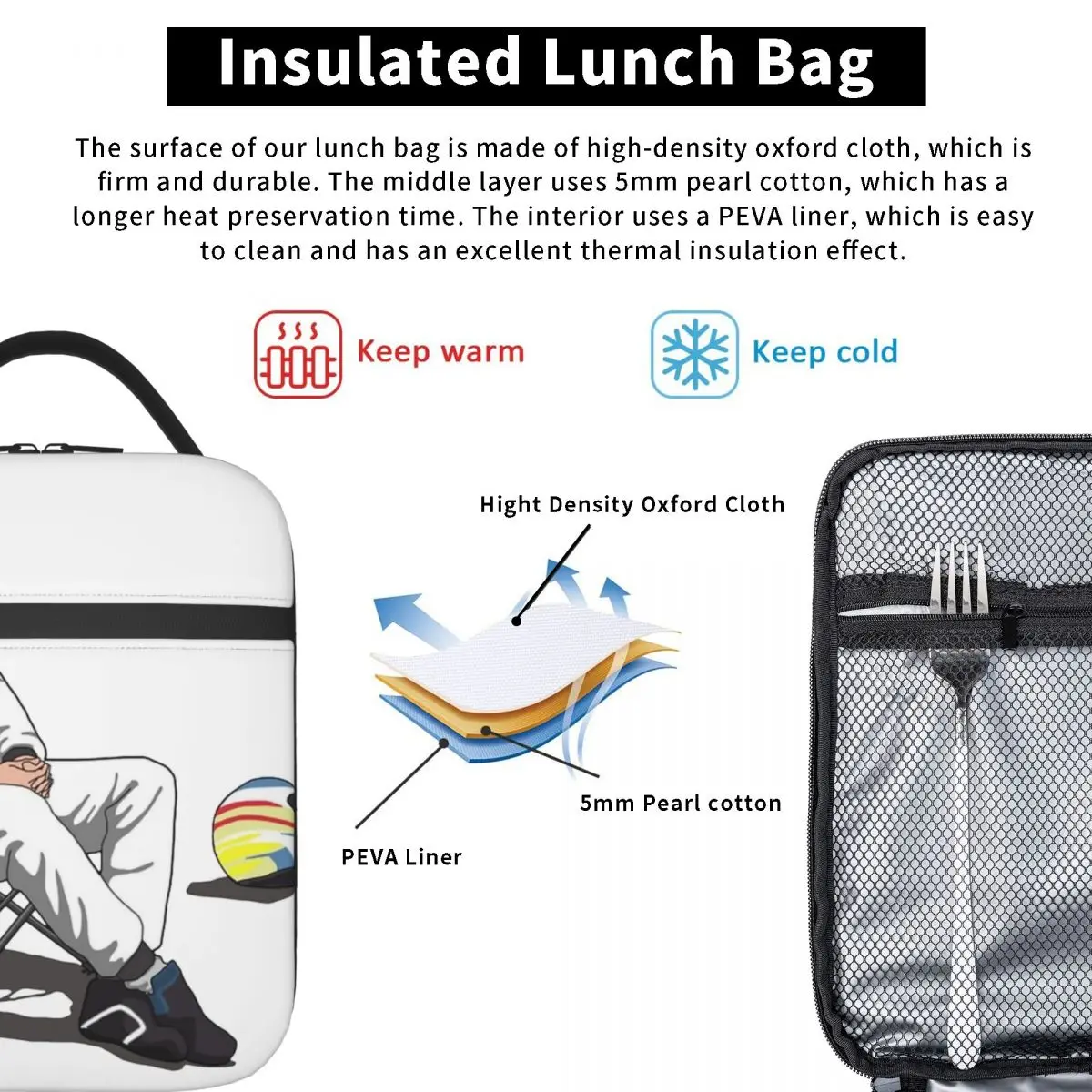 فرناندو ألونسو 14 سباق اسبانيا حقيبة الغداء مانعة للتسرب حاوية الغداء حقيبة حرارية حمل علب الاغذية كلية السفر الغذاء حقائب اليد