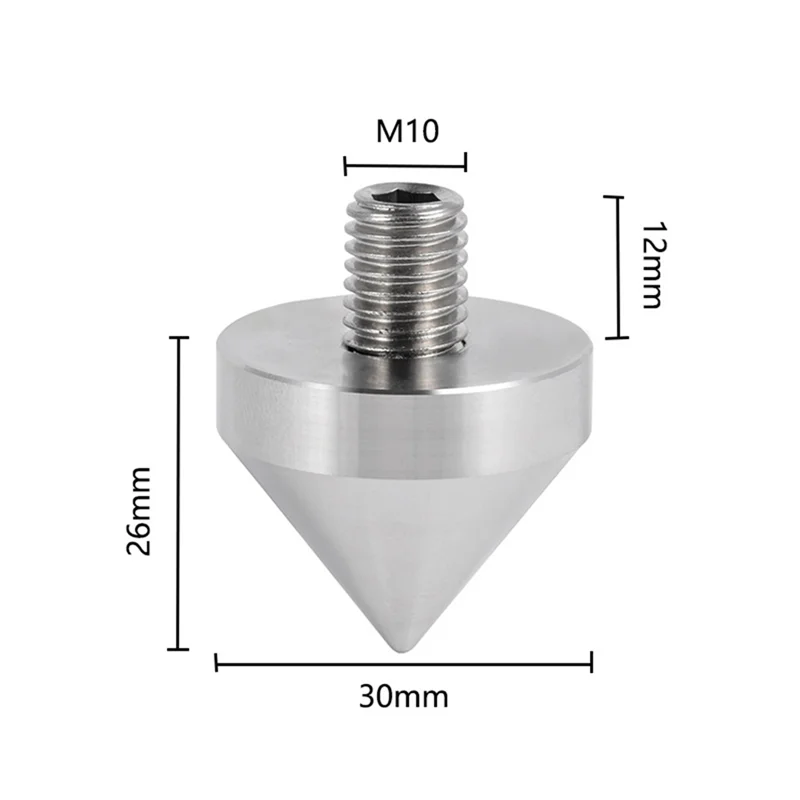 ABMF-4PCS Speaker Stand Feet Foot Cone Floor Foot Nail Isolation M10 For Enhanced Audio Performance Nail Isolation Spikes
