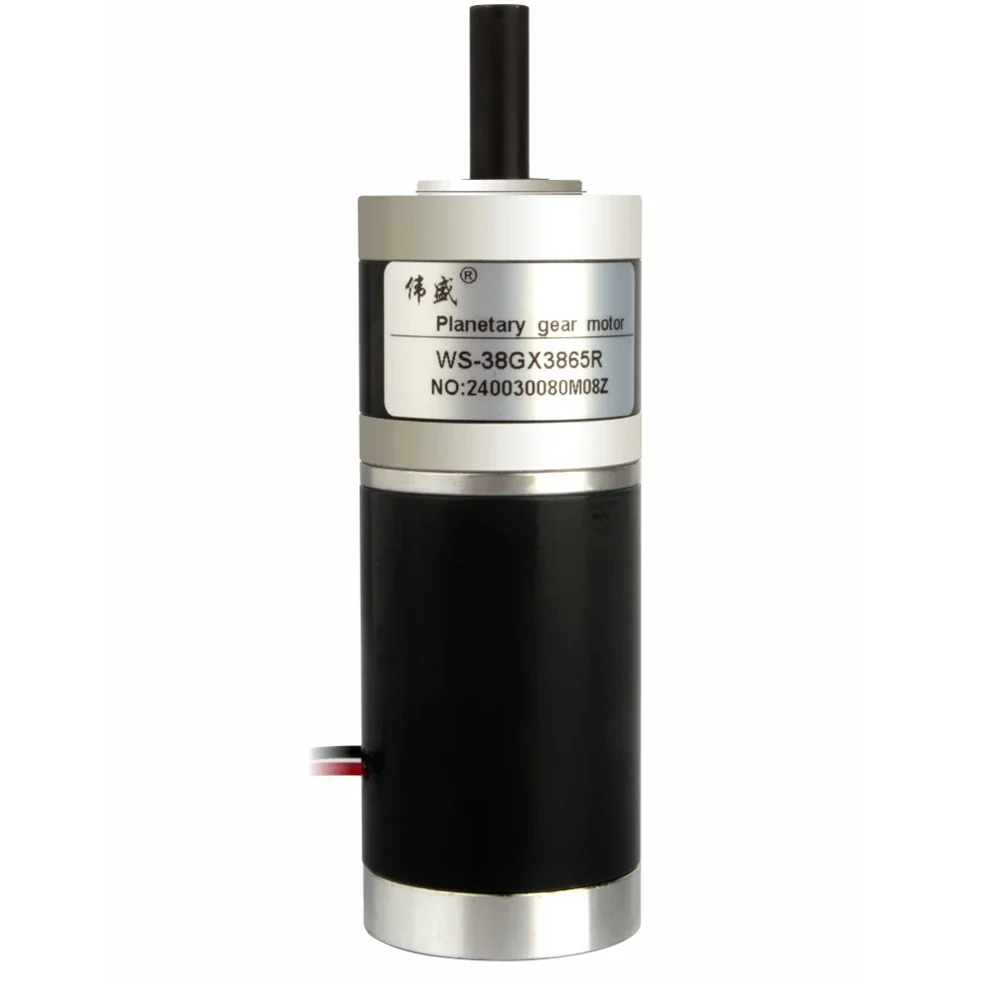 38 مللي متر تخفيض الكواكب موتور تيار مباشر 12 فولت 24 فولت 3-300 دورة في الدقيقة 15 واط تنظيم السرعة المغناطيس الدائم محرك صغير للأدوات الدقيقة #2