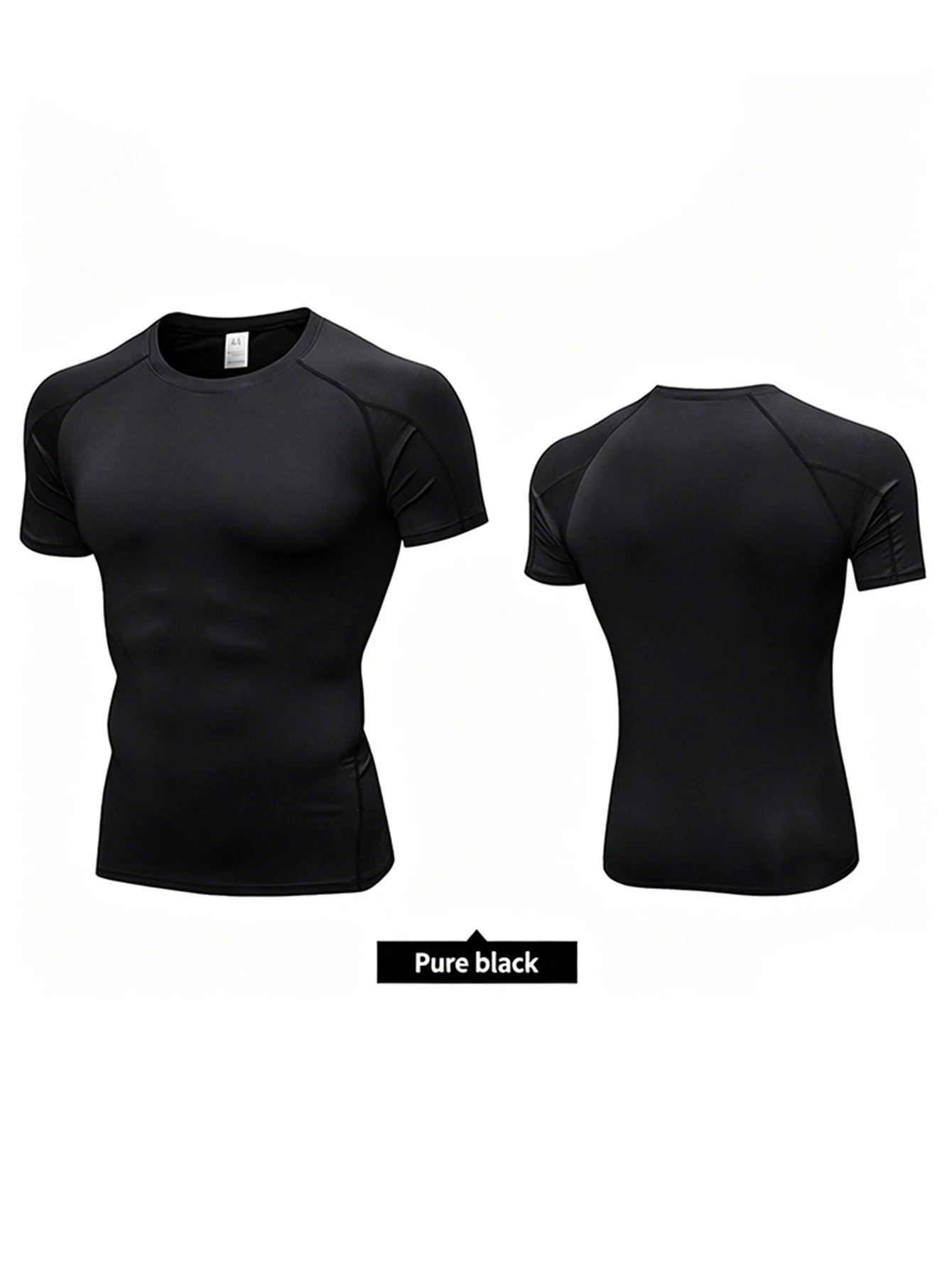 High-Elastic Tight-Fitting Short-Sleeved Fitness Sports Running Training Clothing Quick-Drying Short-Sleeved T-Shirt 1053