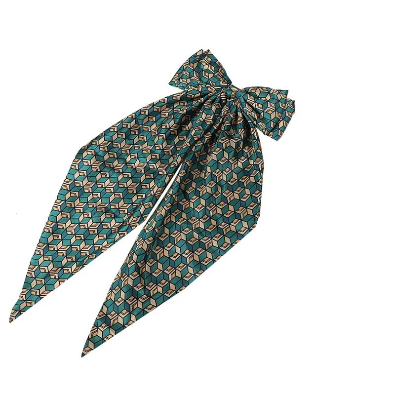 Argola de cabelo de anime demon tanjirou, tecido de anime feminino, acessórios de cabelo boutique, acessórios de cabelo amarrados com laço de fita, presente