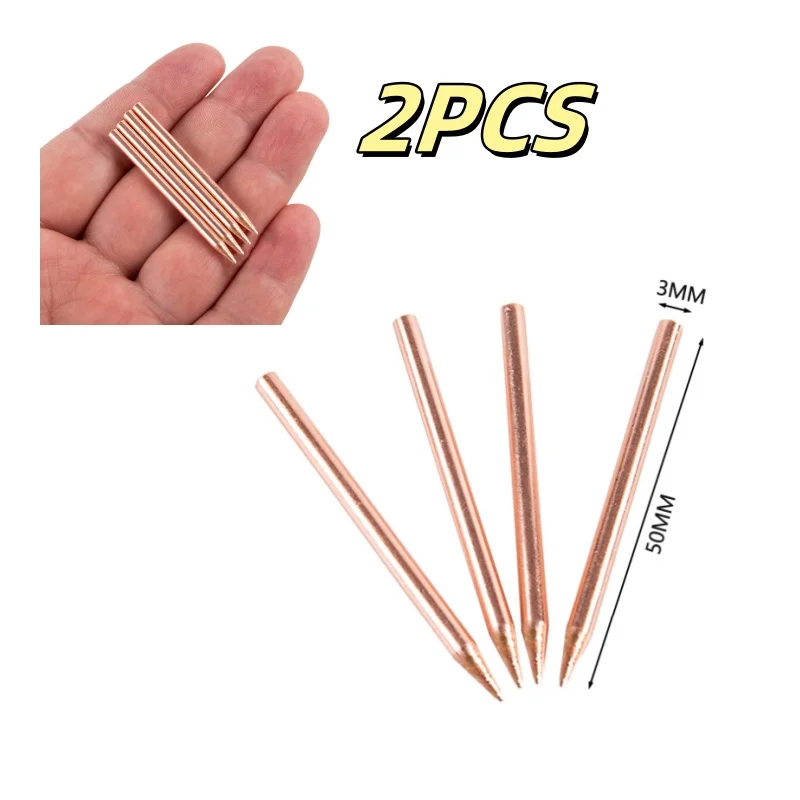 2Pcs 18650 Hand-held Lithium Battery Spot Welder Electrode Tip for High Detailed Projects