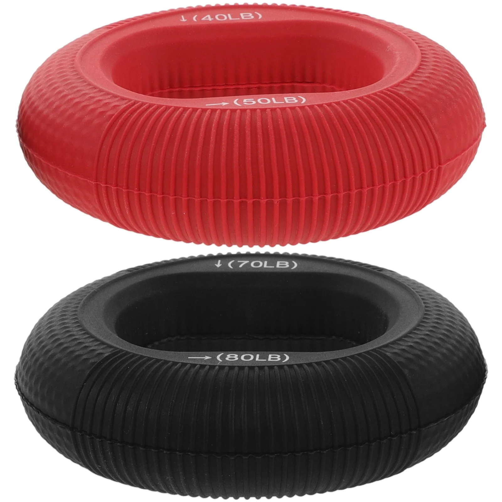 

2Pcs Silicone Hand Grip Strengthener Ring Adjustable Resistance for Arm Strength Training Hand Exerciser Rings Rehab Fitness