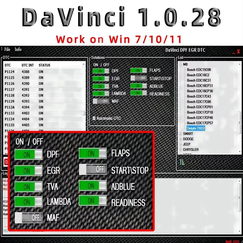 2015 See car/ Davinci 1.0.28 Software/ repair diagnostics/ activate infinite ​ usage Work on WIN7/11pro/Ultimate /Davinci 1.0.28