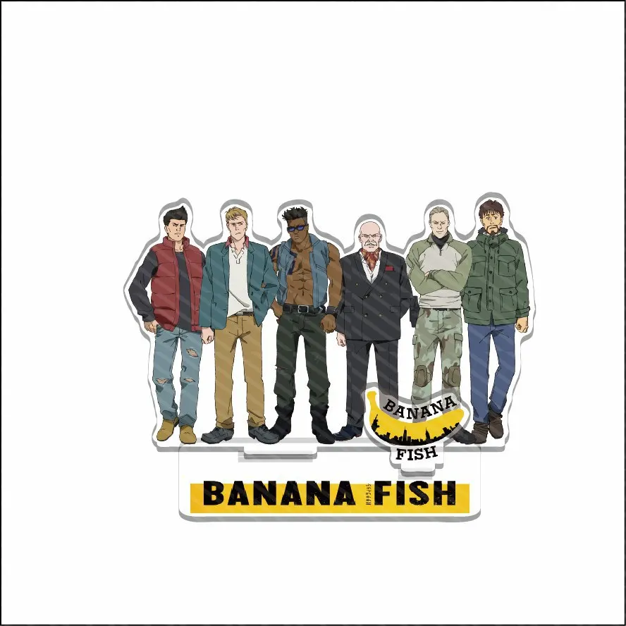 Hot Anime BANANA FISH Figures Ash Lynx Okumura Eiji Acrylic Stands Model Prop Exquisite Plate Desk Decor Standing Sign Xmas Gift