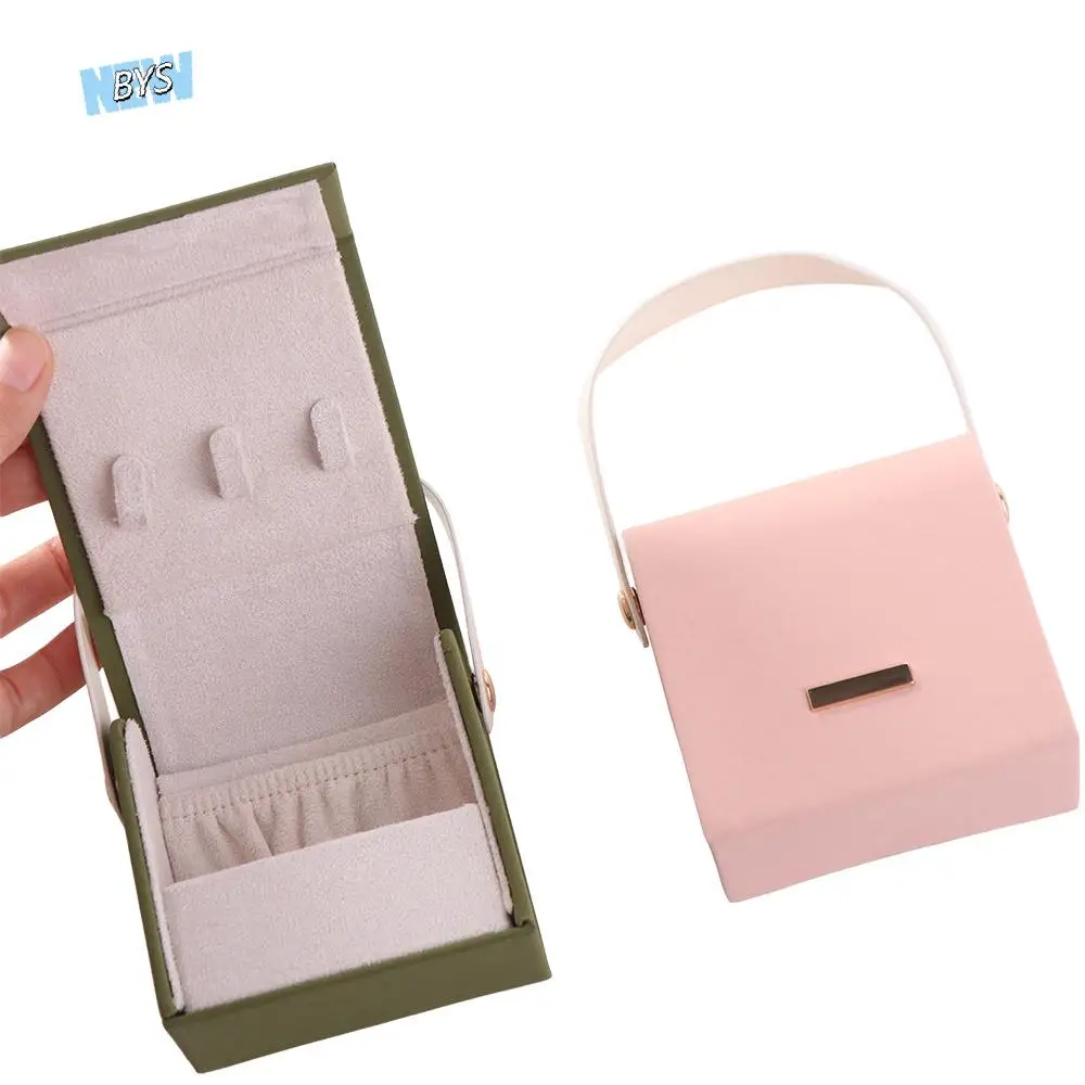 

Ручная сумка для упаковки ювелирных изделий, внешний вид сумки, чехол для хранения сережек из искусственной кожи, большая вместимость, кольца, ожерелье