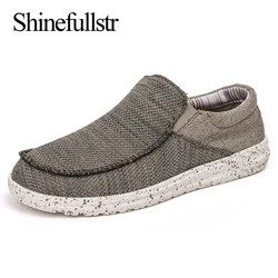 Summer Light Canvas Dude Shoes Men Casual Shoes 2023 Breathable Slip On Plus Size 48 49 50 Dropshipping