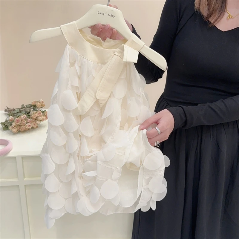 

Korean childrens clothing girls dress summer trendy childrens princess dress fashionable suspender long dress Children Clothing