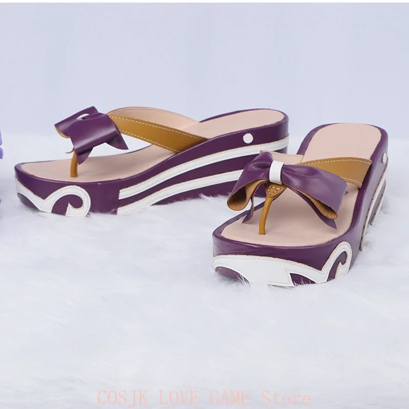 Game Cosplay Sangonomiya Kokomi Shoes Anime Style Halloween Party Outfit Props for Genshin Impact Women Open-toe Props Shoes - view 4