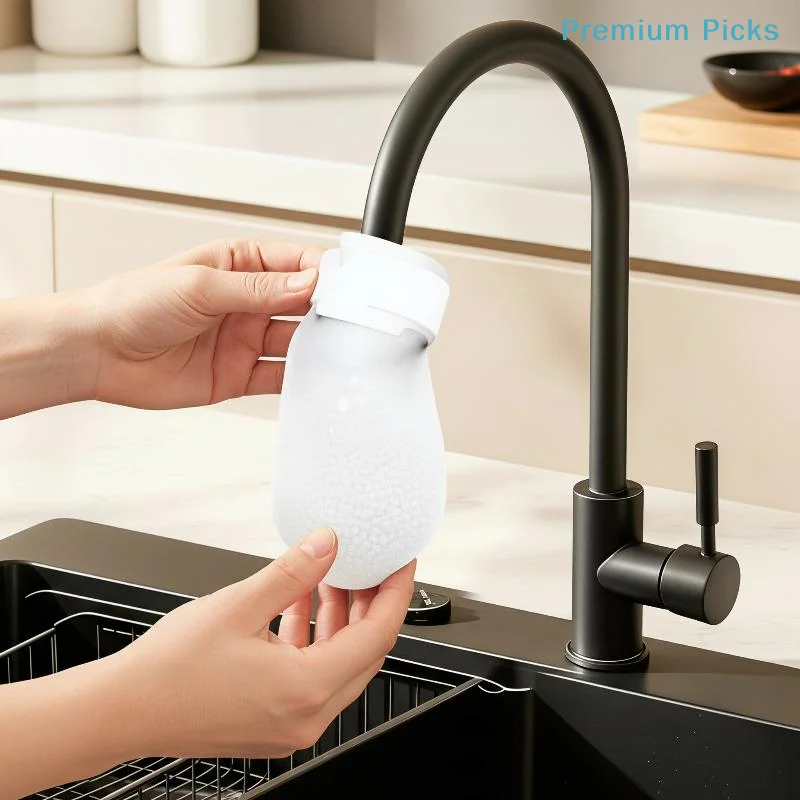 portable40/50/100Pcs Universal Faucet Filter Cotton Anti-splash Thickened Faucet Filter