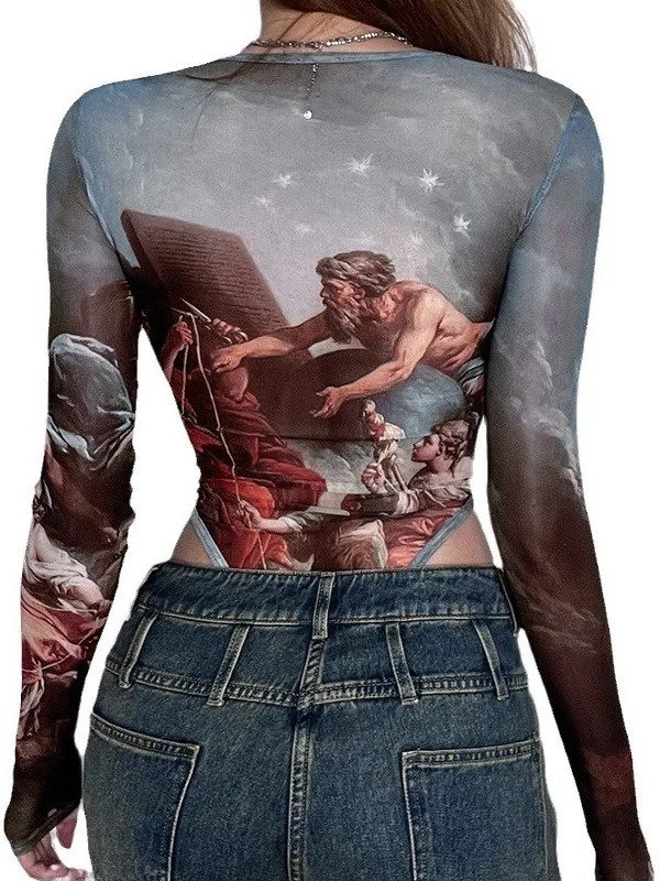 จั๊มสูทขายาวทรงเข้ารูปเซ็กซี่สำหรับผู้หญิง สไตล์สตรีท เอวสูง ผ้าโพลีเอสเตอร์บางเบา แฟชั่นฤดูร้อน