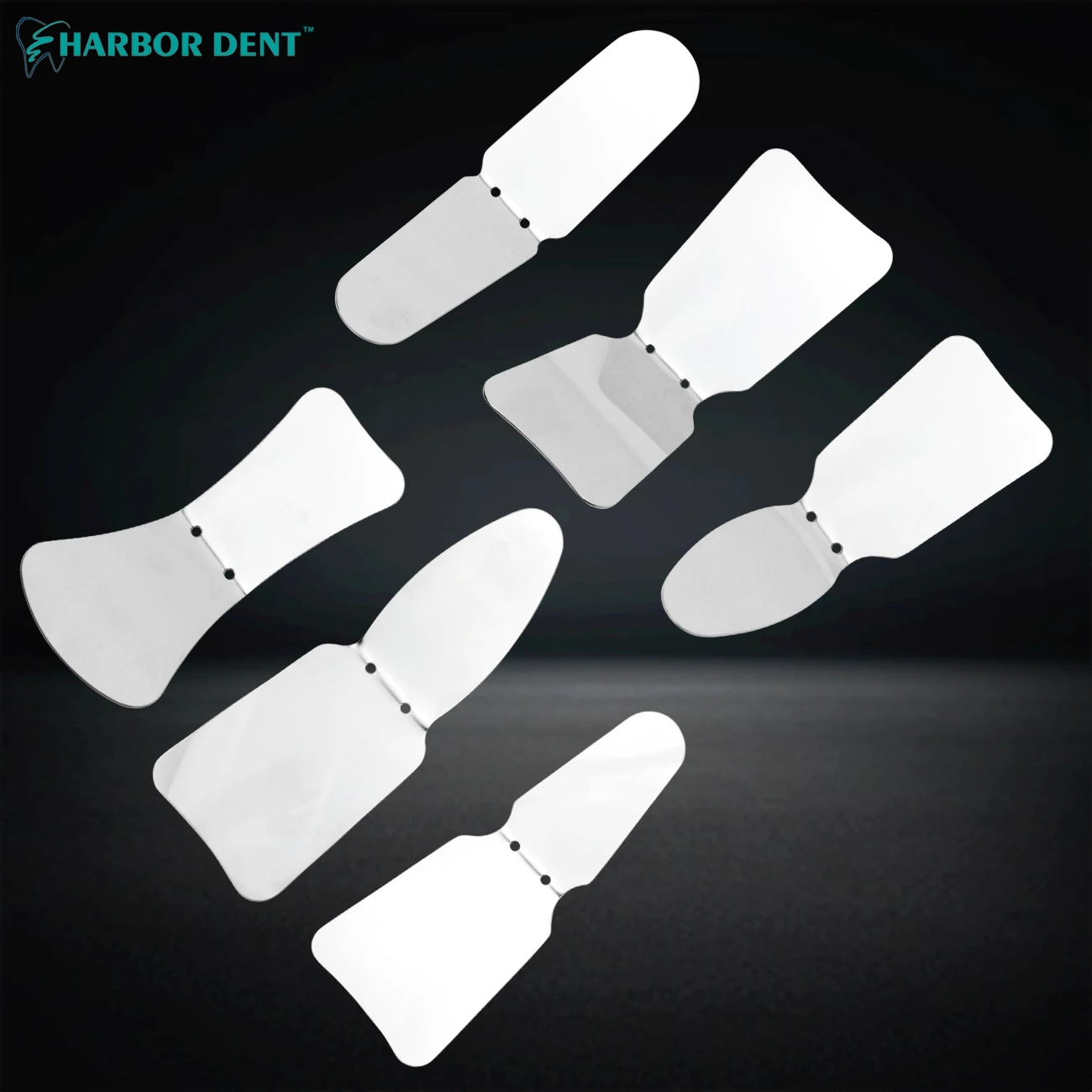 Dental Orthodontics Double Mirror Dental Photography Mirror Reflector Dental Intraoral Stainless Steel Autoclavable