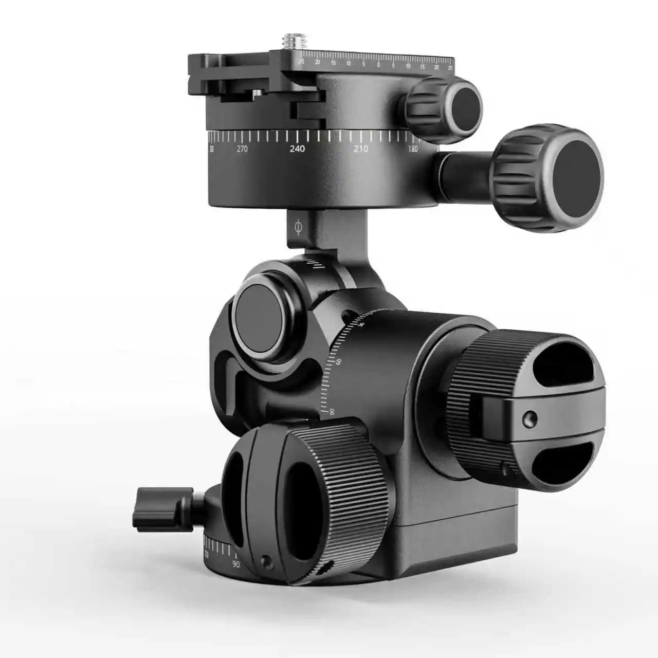 BAFANG TF-02A+ Tripod Ball Head Panoramic Metal Camera Tripod Geared Head for Tripod Monopod DSLR Camcorder