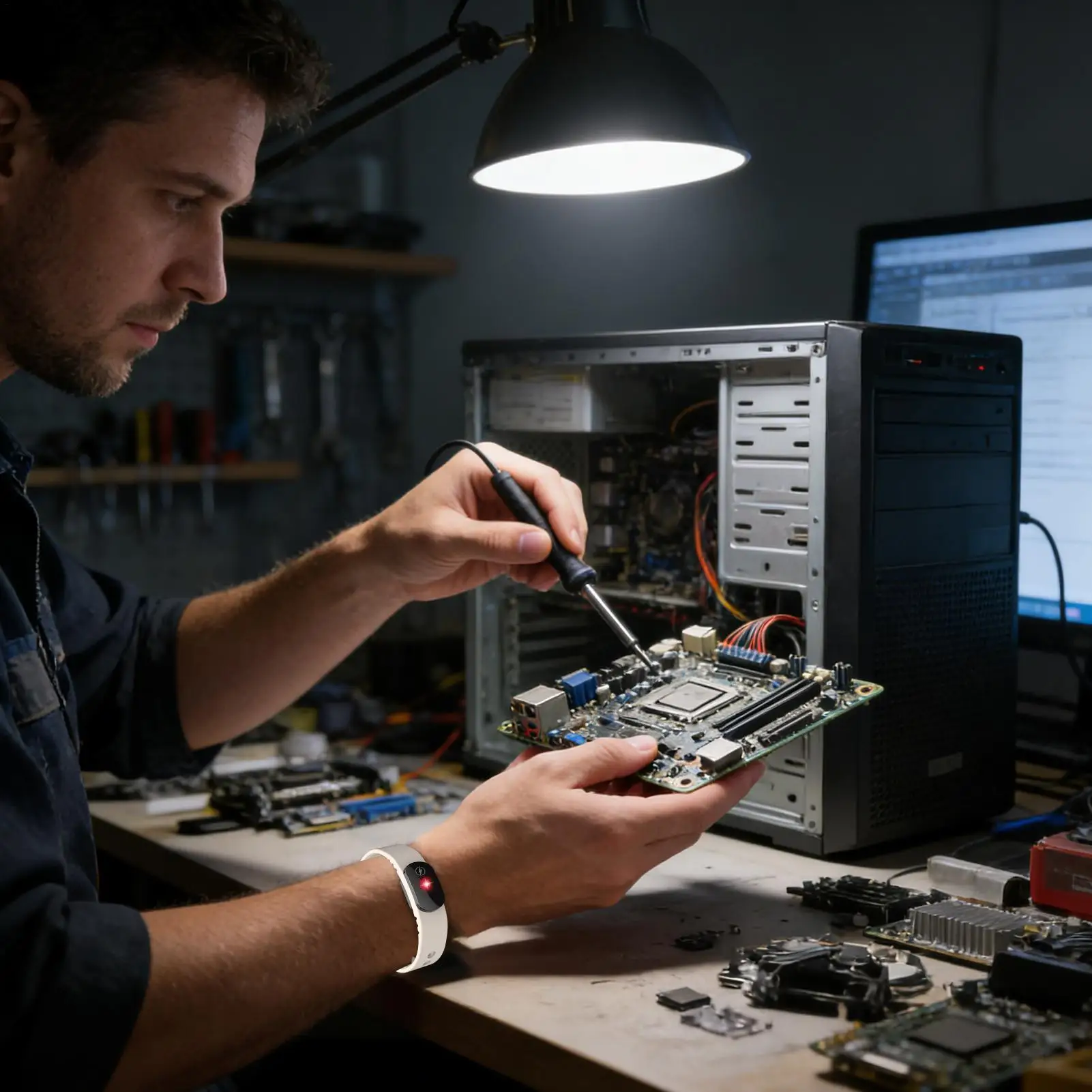 حزام معصم مضاد للكهرباء الساكنة للجنسين، حزام معصم قابل للتعديل ومضاد للكهرباء الساكنة، حزام تأريض للنساء البالغات #2