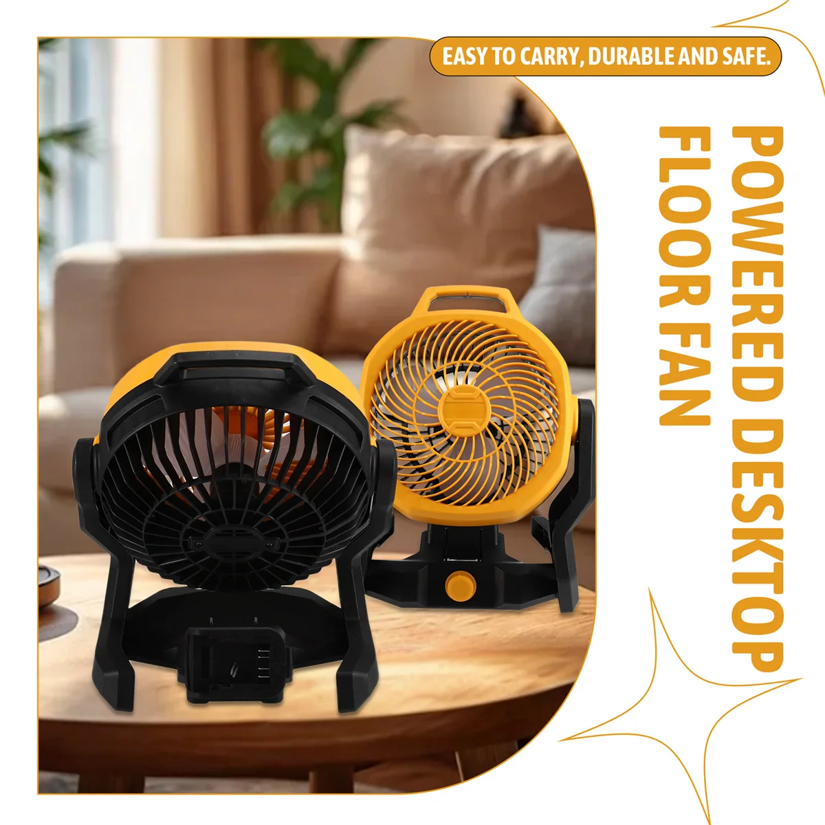 

Портативный настольный напольный вентилятор с питанием от вентилятора для литиевой батареи 18 В 20 В, вилка европейского стандарта