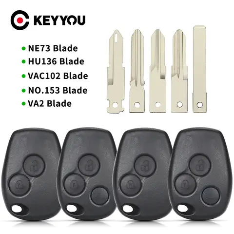 KEYYOU Dla Renault Etui na kluczyk samochodowy Dla Renault Megane Modus Espace Laguna Duster Logan Sandero Fluence Clio Kango